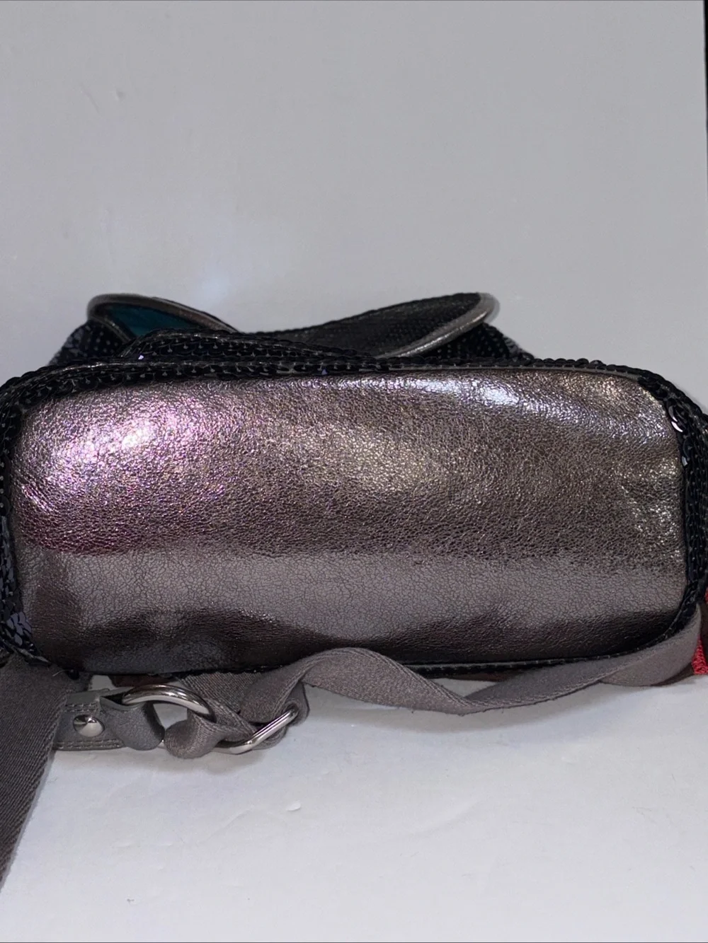 COACH BLUE SEQUIN POPPY BACKPACK (limited edition)